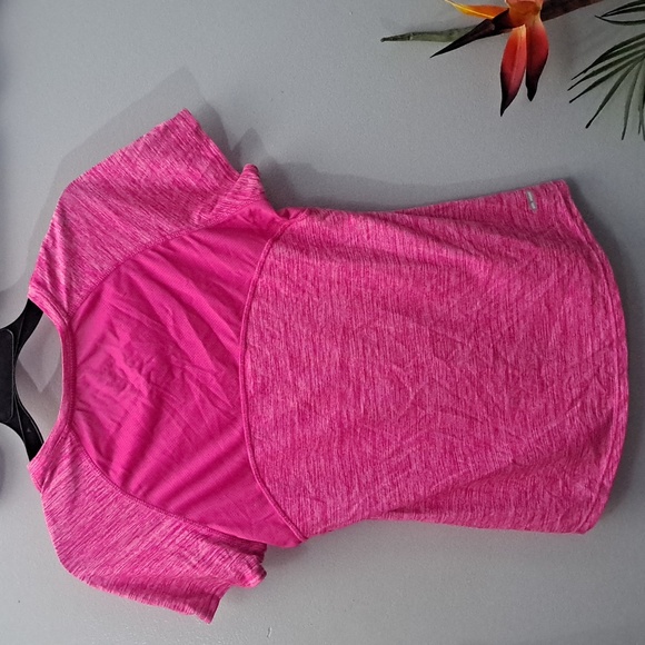 Danskin Now 2 Pcs Bundle Womens Shirt Semi Fitted Blue Short Sleeve Size Medium - Picture 9 of 10